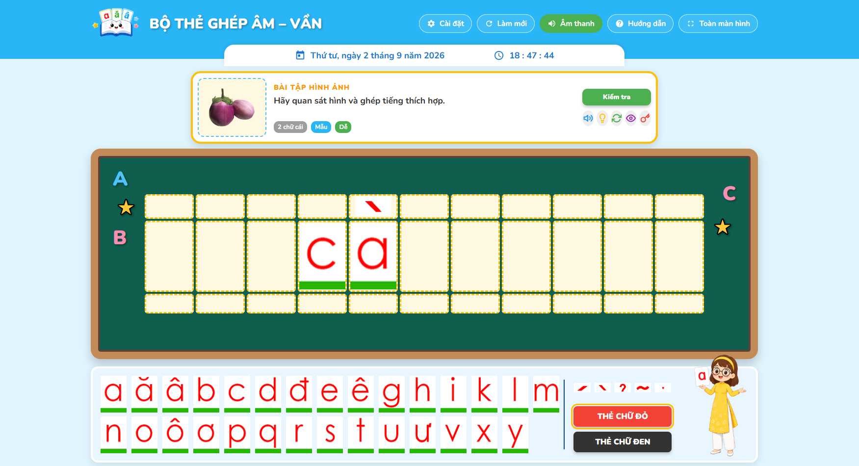 Dạy học Tiếng Việt lớp 1 - Bộ thẻ ghép âm - vần